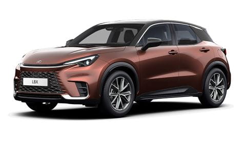 Lexus LBX car in brown colour